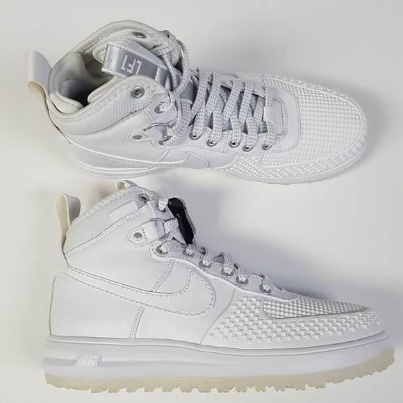 nike lunar force 1 duckboot triple white